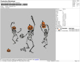 Skeleton Halloween 002 Embroidery