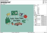 Hoatext Embroidery File 6 sizes
