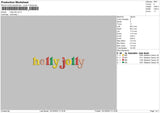 Jolly Embroidery File 6 sizes