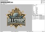 Houstontext 1105 Embroidery File 6 sizes
