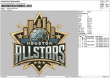 Houstontext 1105 Embroidery File 6 sizes