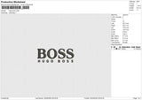 Hugo Boss Embroidery File 6 size