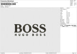 Hugo Boss Embroidery File 6 size