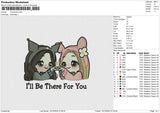 i'll be there Embroidery File 6 size