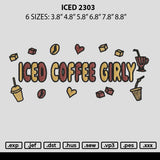 Iced 2303 Embroidery File 6 sizes