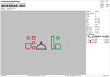Icons 2910 EMbroidery File 6 sizes