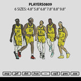Players0809 Embroidery File 6 sizes