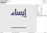 ISA Embroidery File 6 size