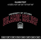 Islamictext Embroidery File 6 sizes