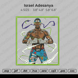 Israel Adesanya Embroidery