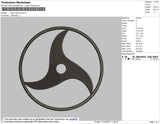 Itachi Eye Bw Embroidery