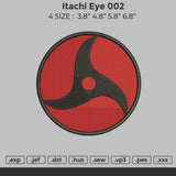 Itachi Eye 002  Embroidery