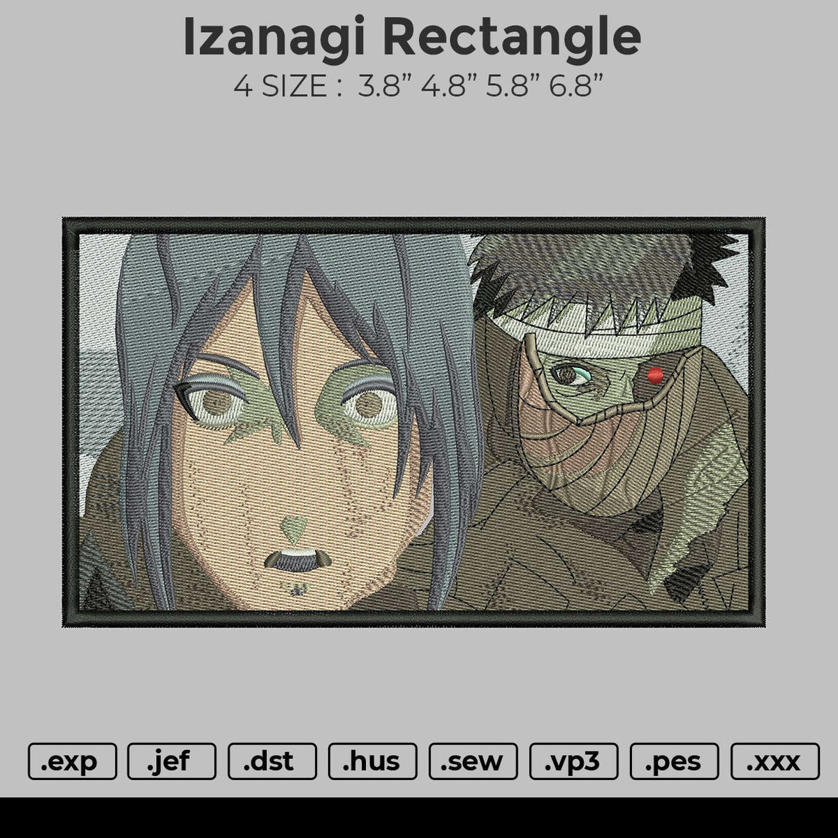 Izanagi Rectangle Embroidery