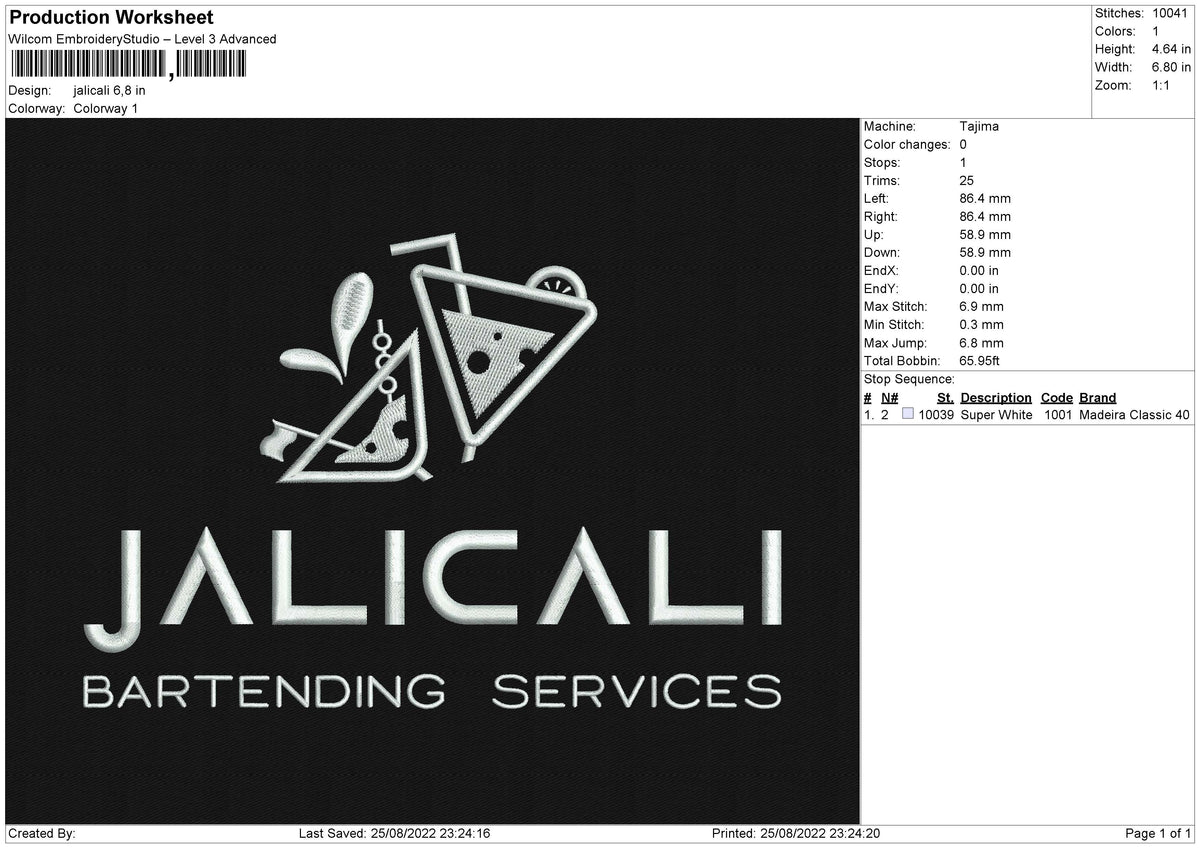 Jalicali Embroidery File 4 size