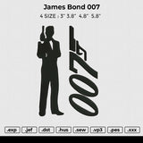 James Bond 007 Embroidery