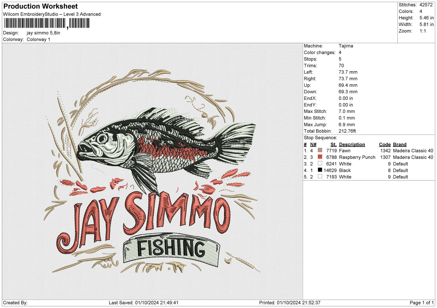 Jay Simmo Embroidery File 6 size