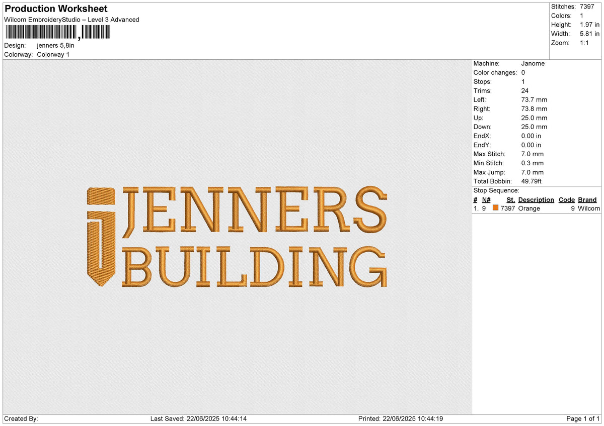 Jenners Embroidery File 6 size