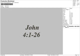 John Embroidery File 6 sizes