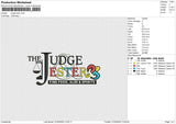 Judge ester Embroidery File 6 size