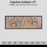 Jujutsu kaisen v7 Embroidery File 6 size