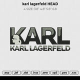 Karl Lagerfeld head