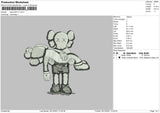 Kaws BW V1 Embroidery