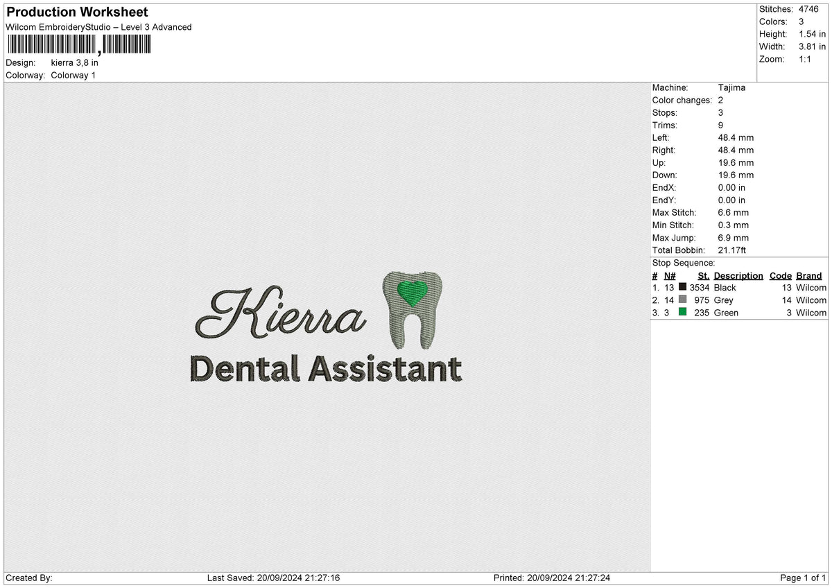 Kierra Embroidery File 6 size