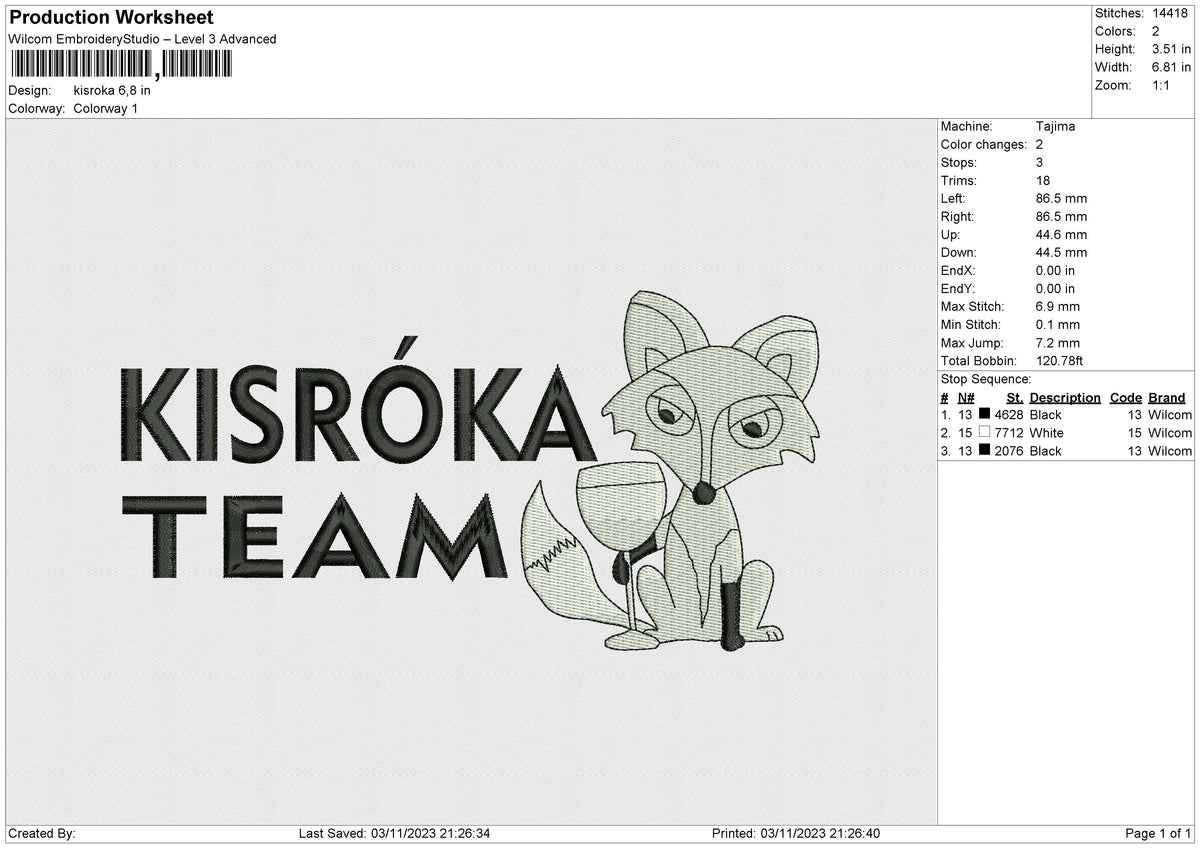 Kisroka Embroidery File 6 size