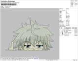 Killua Middle Finger  Embroidery