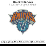 Knick Villanova Embroidery File 6 sizes
