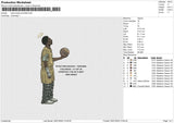 Kobe Briant Photoflat Embroidery File 6 size