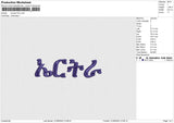 Korean Font Embroidery File 6 sizes