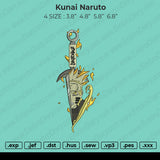Kunai Naruto Embroidery