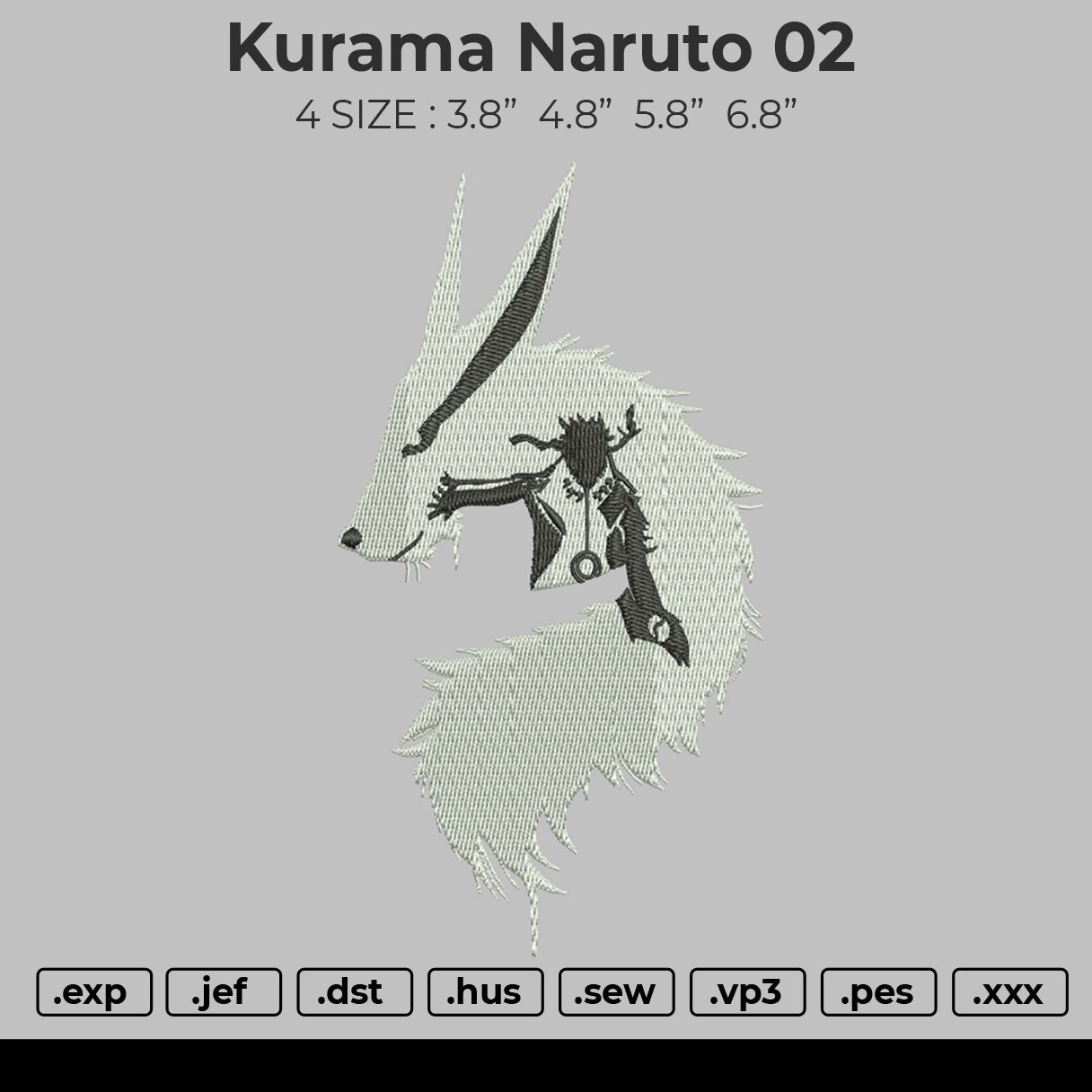 Kurama Naruto 02 Bw