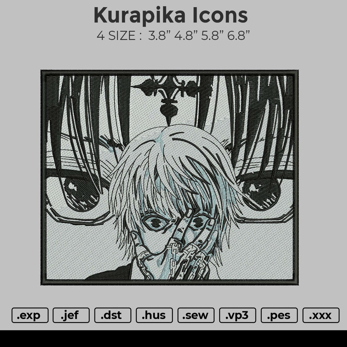 Kurapika Icons Embroidery