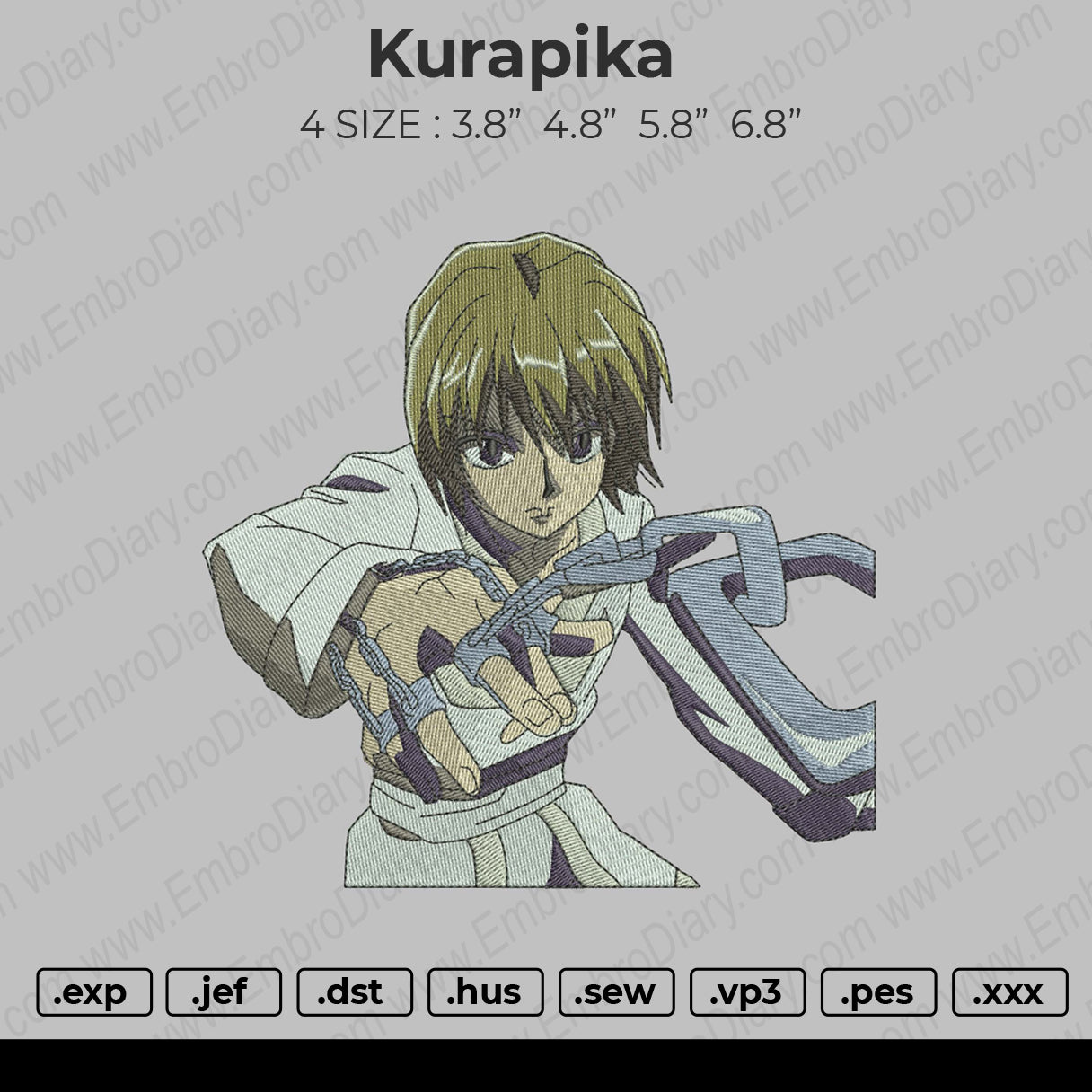 Kurapika Embroidery