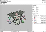 Kurolove Embroidery File 6 sizes