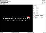 Laced Embroidery File 6 sizes
