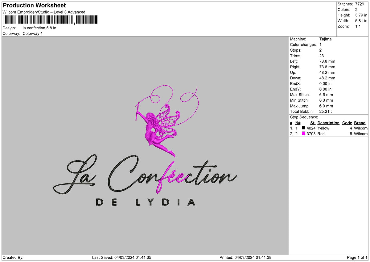 Confectiontext Embroidery File 6 sizes