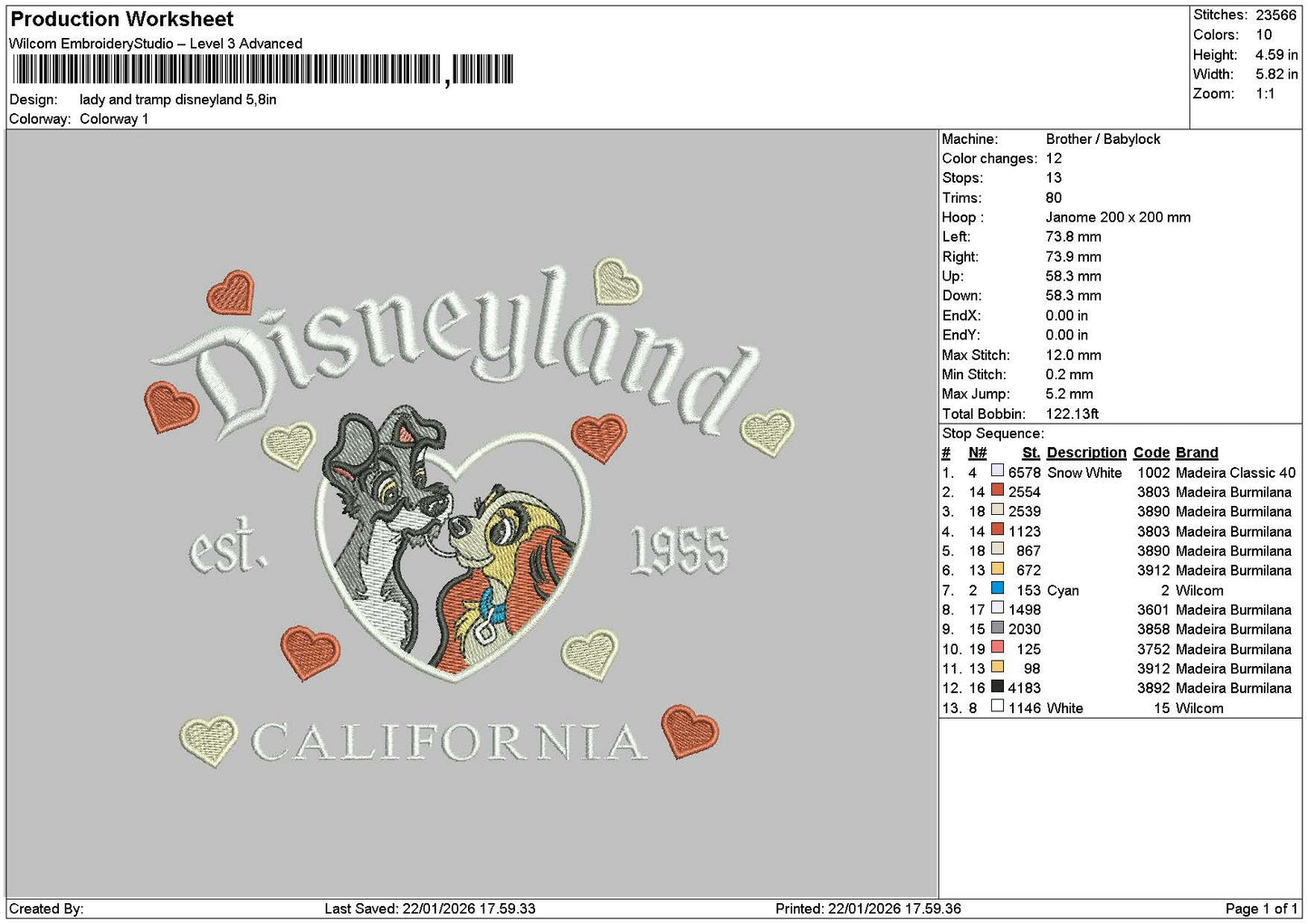 Dland Dogs 2204 Embroidery File 6 sizes