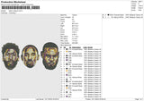 Lakers Players Embroidery