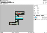 Lane F Embroidery File 6 sizes