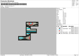 Lane F Embroidery File 6 sizes