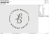 LB logo Embroidery File 6 size