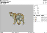 Leopard Embroidery File 6 sizes