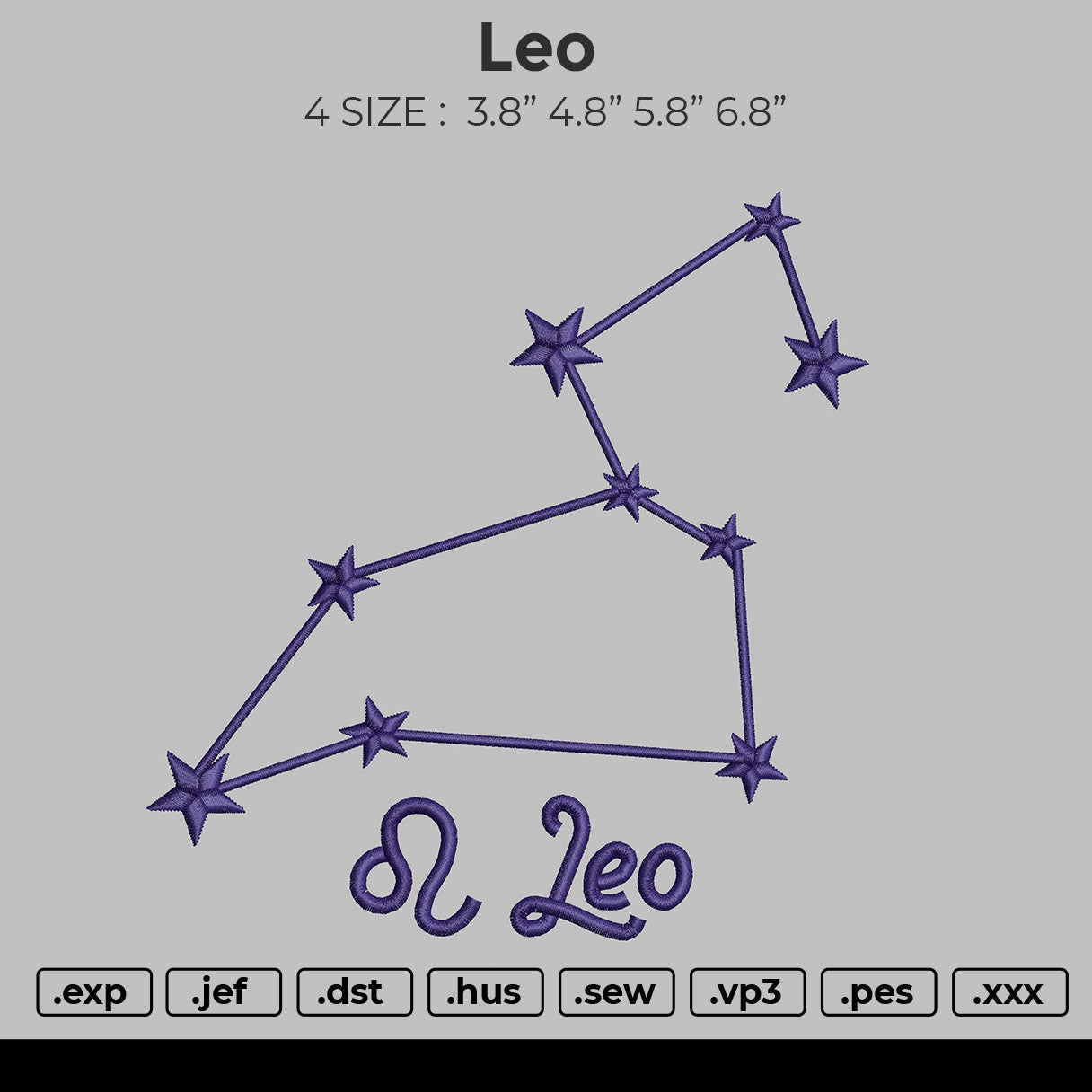 Leo Embroidery