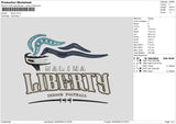 Liberty Line Embroidery File 6 sizes