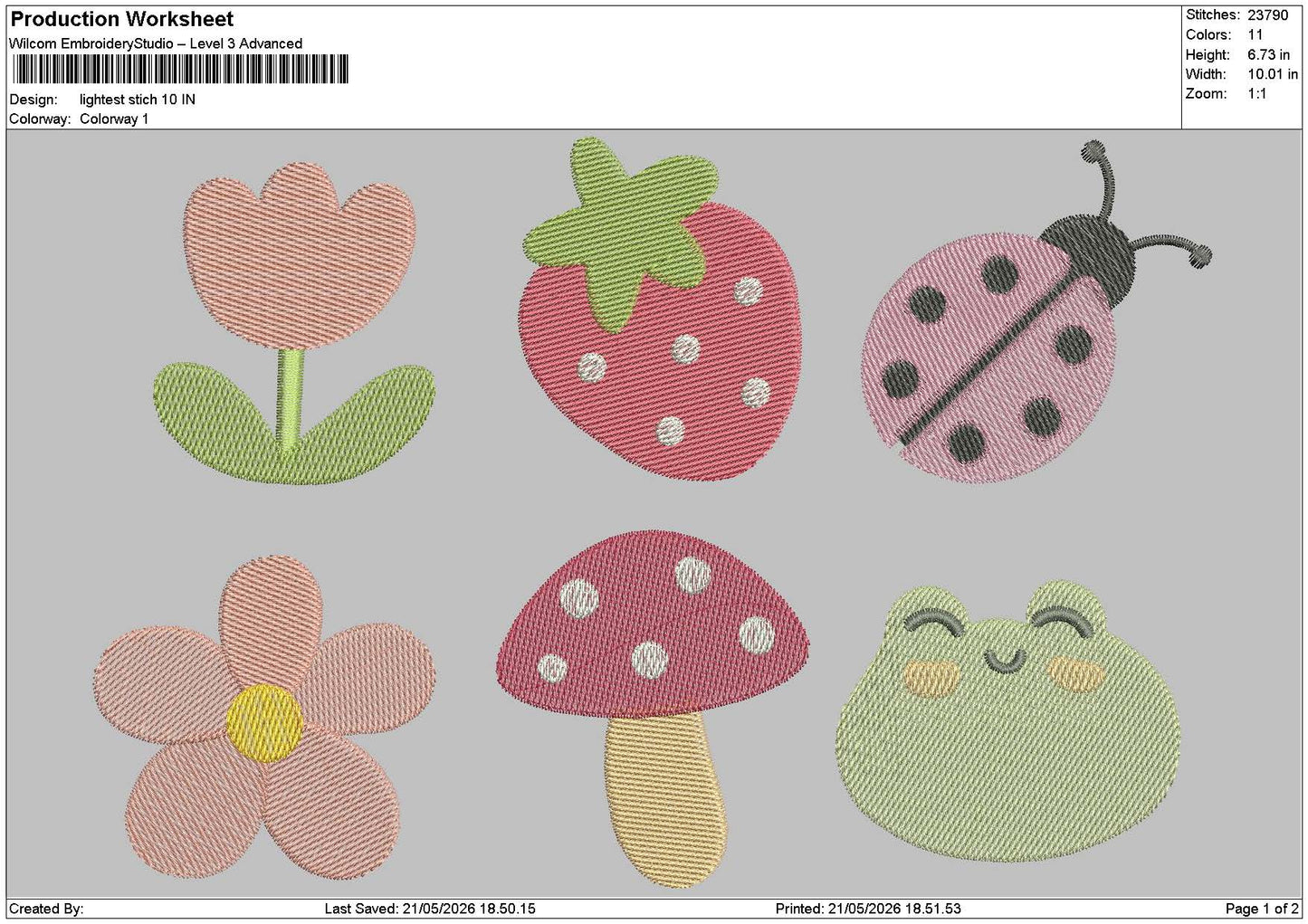 Icons 2105 Embroidery Machine Design File