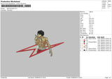 lightning baki Embroidery
