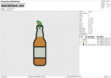 Lime Drink Embroidery File 6 size